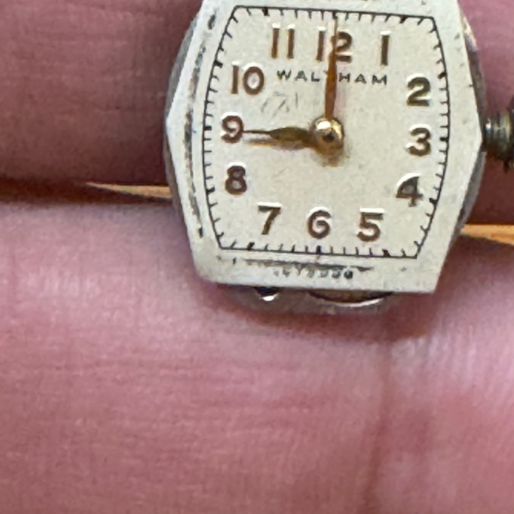 Antique Waltham 10 k gold  filled 17 jewels mechanical made USA Women's work - Picture 3 of 10